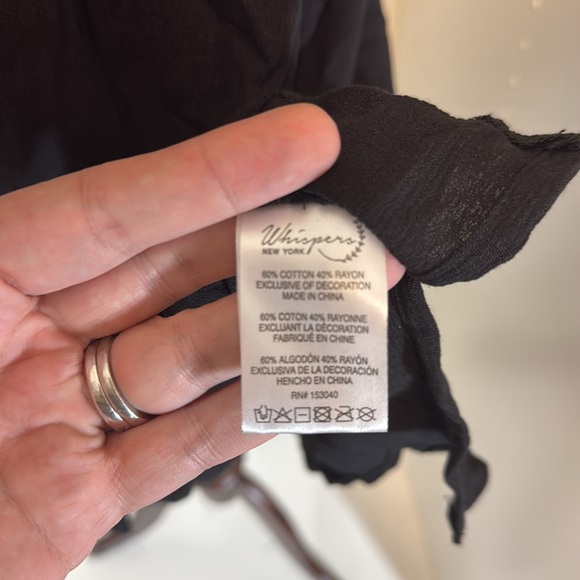 NWT Whispers New York Black Tank Top Size 2X - Picture 7 of 8